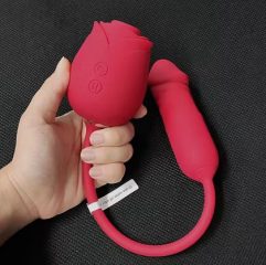 2025년 업그레이드된 장미 모양 클리토리스 흡입 장난감, 추력식 G스팟 진동기 및 10가지 모드 탑재. photo review